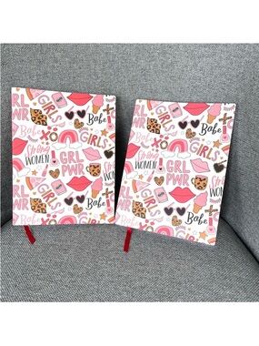 Girl Power 2 journals‎ for girls, 8”x6” NEW